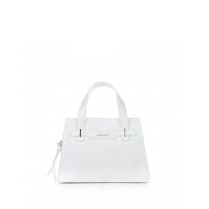 ORCIANI Structured Leather Tote Bag Women WHITE Shoulder Bags